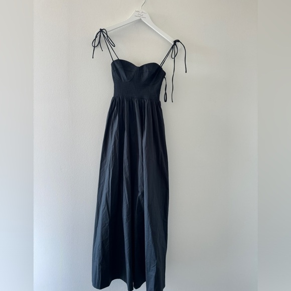 STAUD Landry Black Maxi Dress XS - Picture 4 of 7